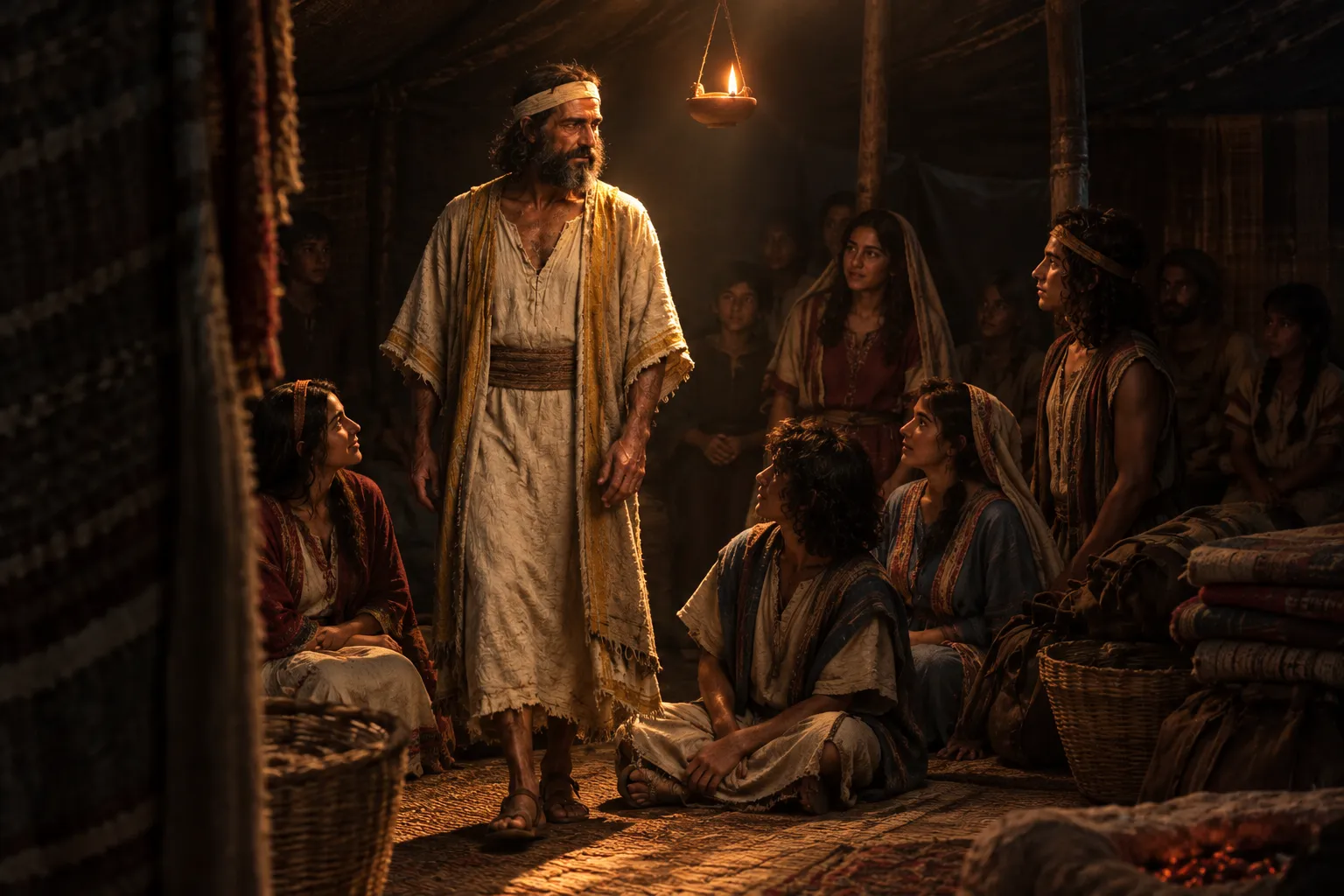 By His light I walked through darkness (Job 29:2–5)