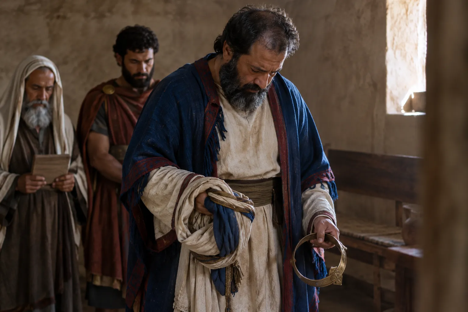 Remove the turban and take off the crown (Ezekiel 21:25–27)
