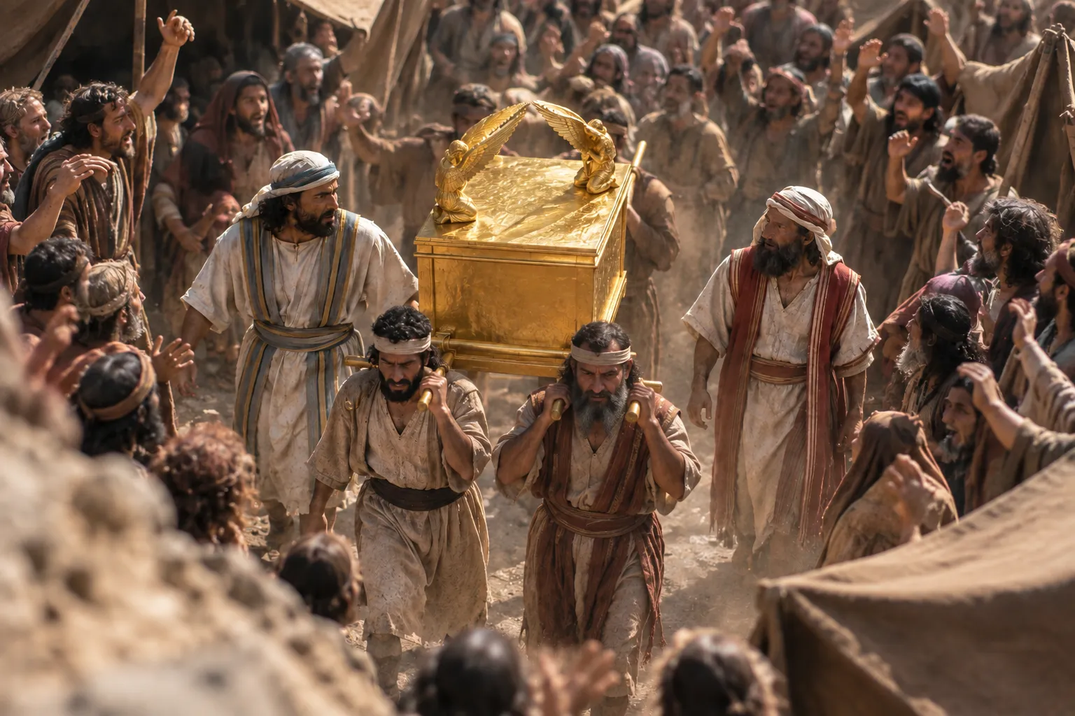 The Ark Enters the Camp (1 Samuel 4:4–5)