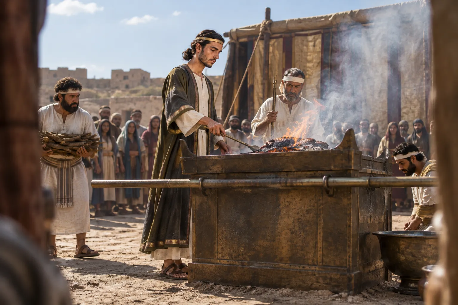 Solomon sacrifices at Gibeon (2 Chronicles 1:3–6)