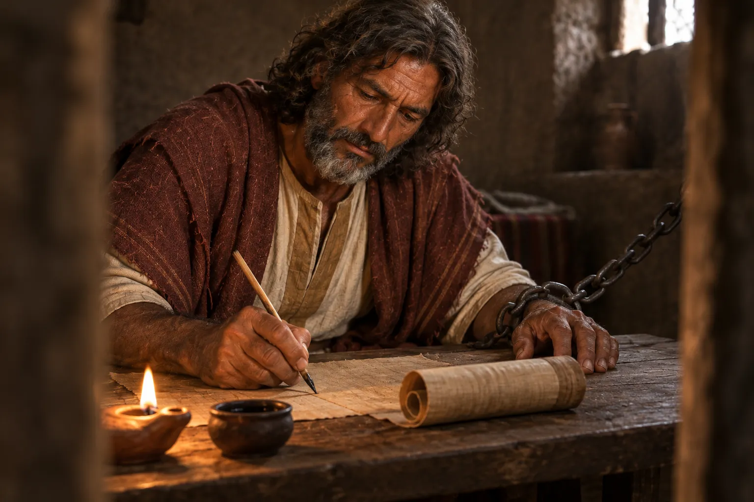 Paul’s greeting in his own hand (Colossians 4:18)