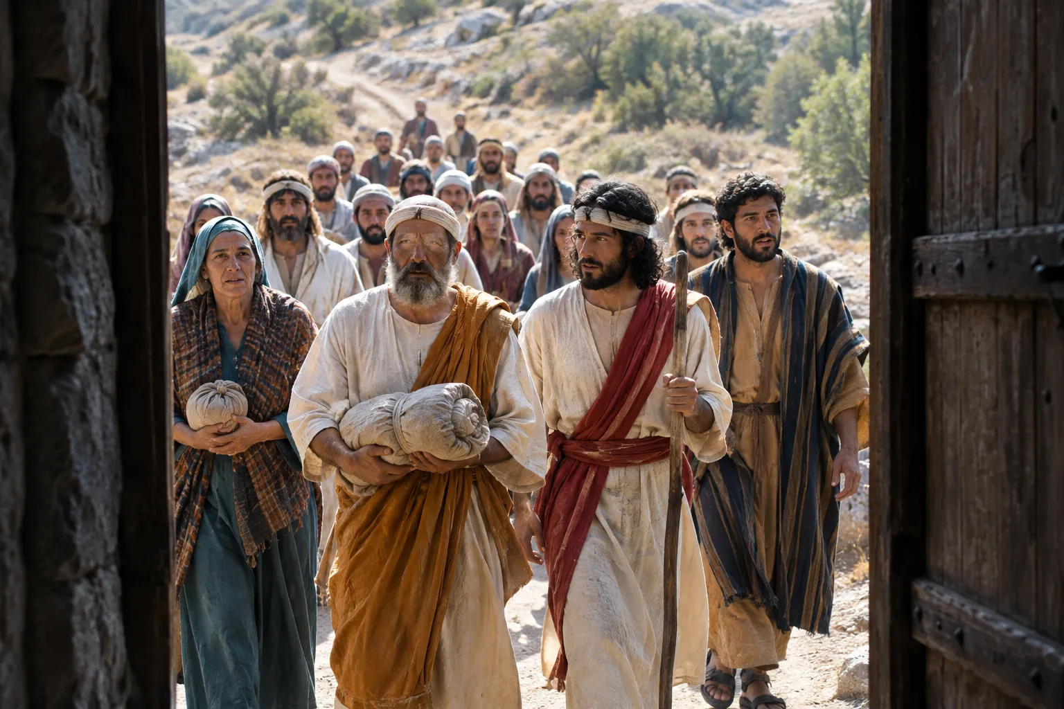 Levites and worshippers arrive at Jerusalem (2 Chronicles 11:13–17)