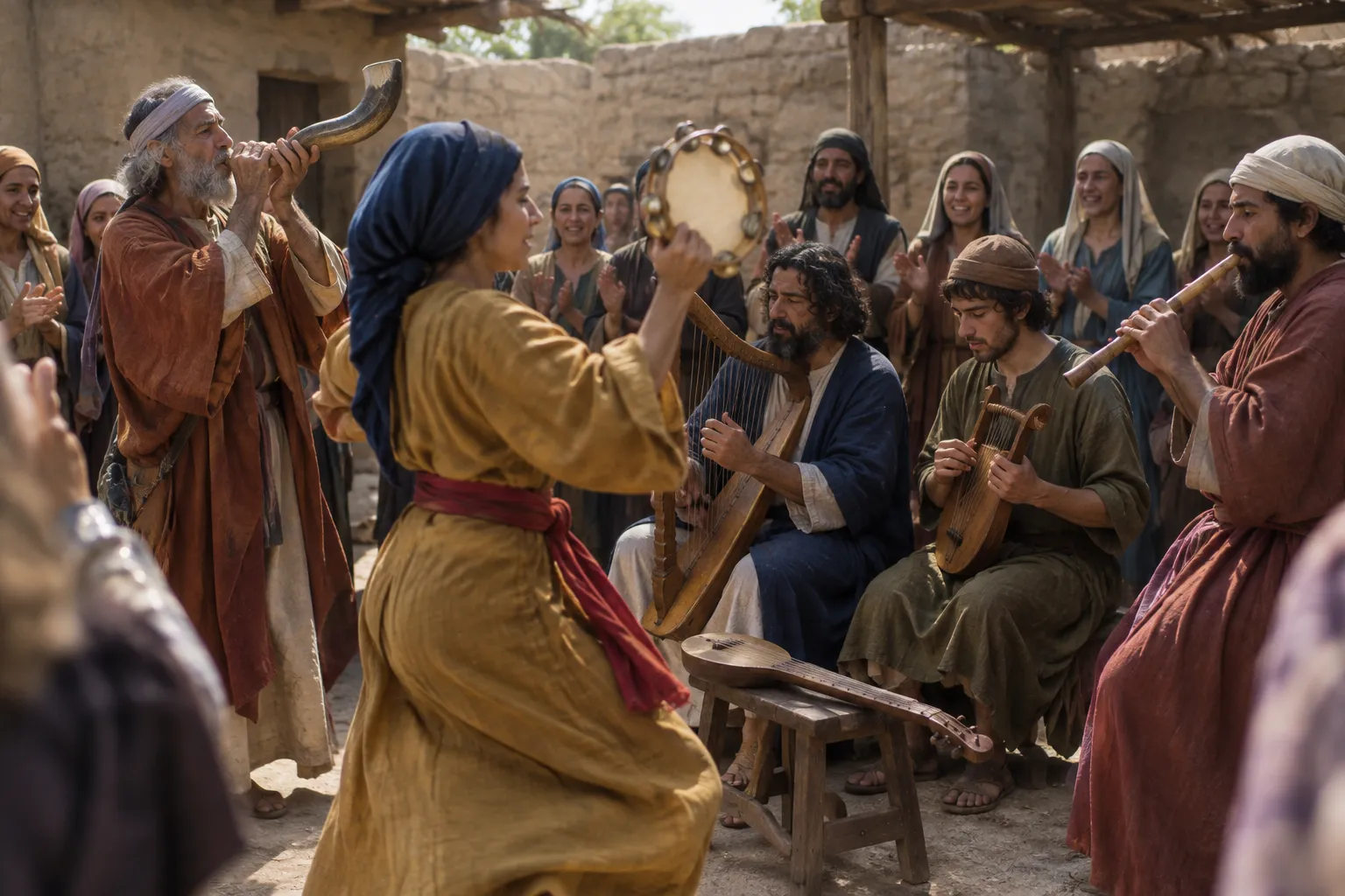 Horn, Strings, Tambourine, Dance, and Flute (Psalms 150:3–4)