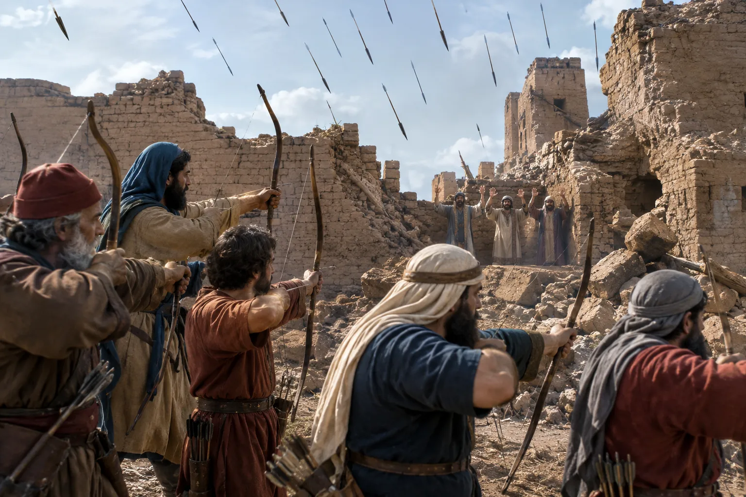 Babylon’s wall is breached (Jeremiah 50:14–15)