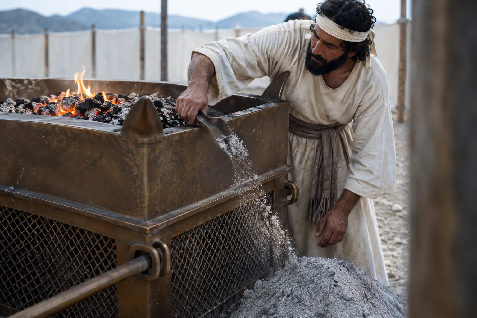 Morning Ashes Beside the Altar (Leviticus 6:9–10)