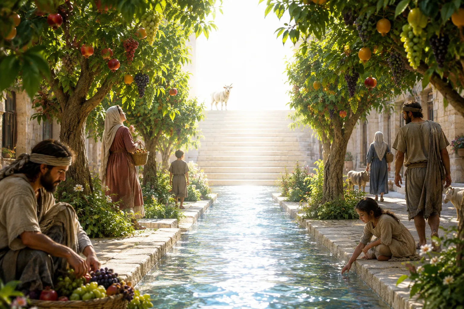 The river and the tree of life (Revelation 22:1–2)