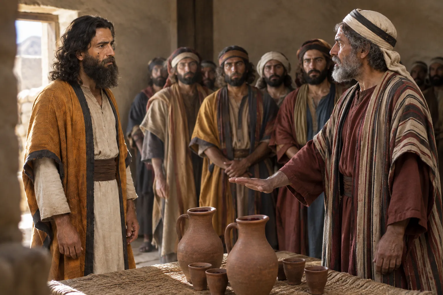 The Rechabites refuse the wine (Jeremiah 35:6–10)