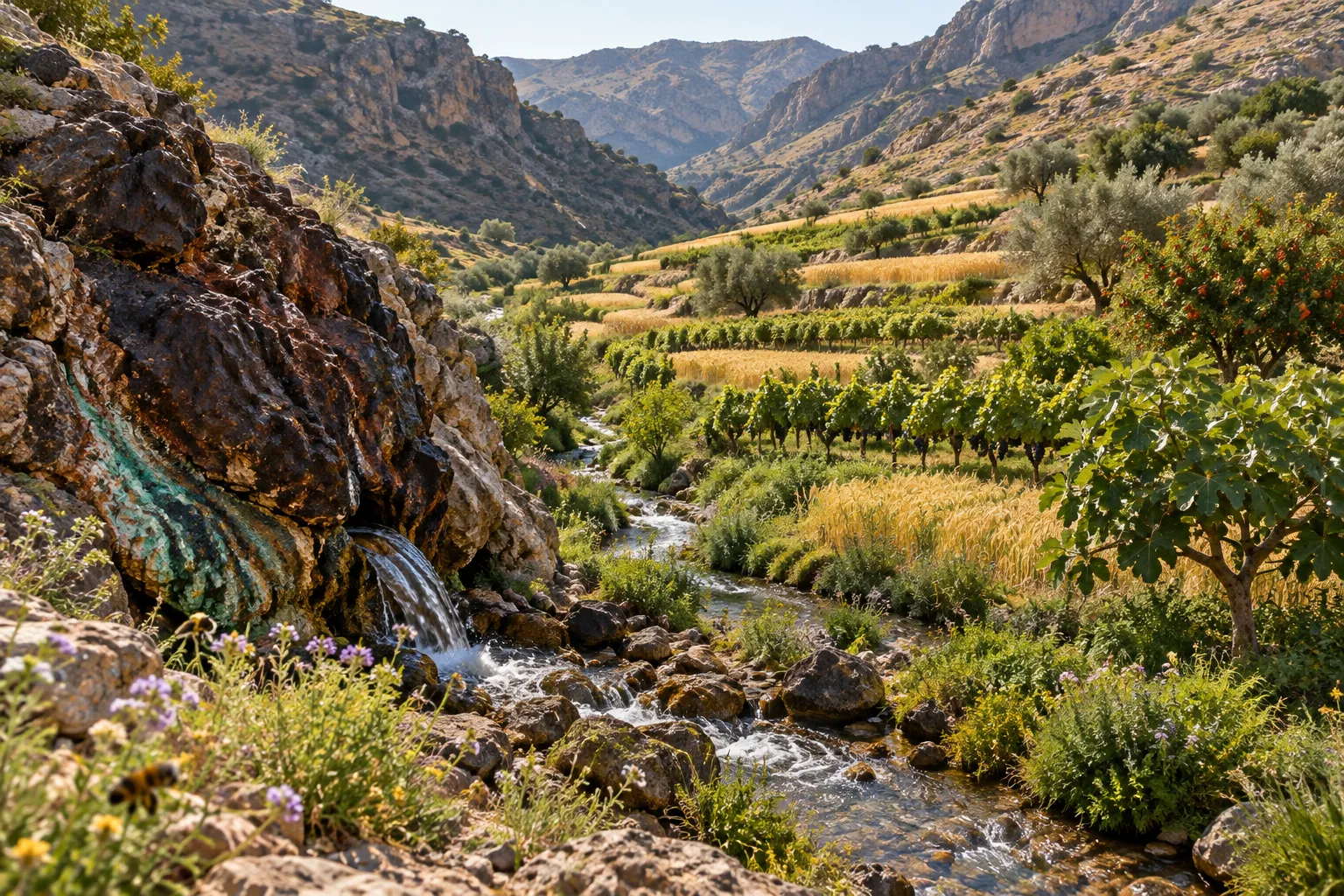 A good and abundant land (Deuteronomy 8:7–9)