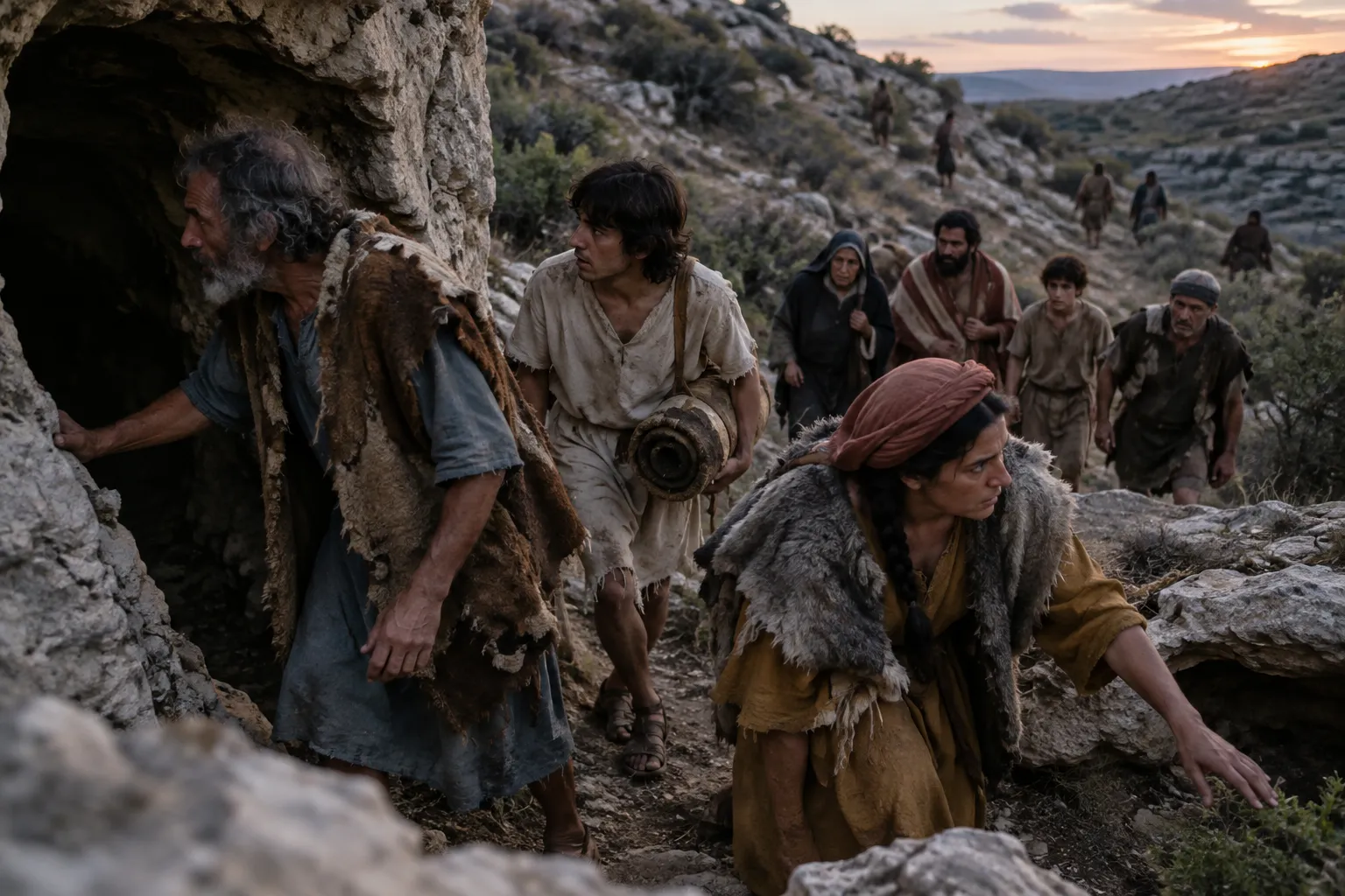 Seeking refuge in caves (Hebrews 11:37–38)