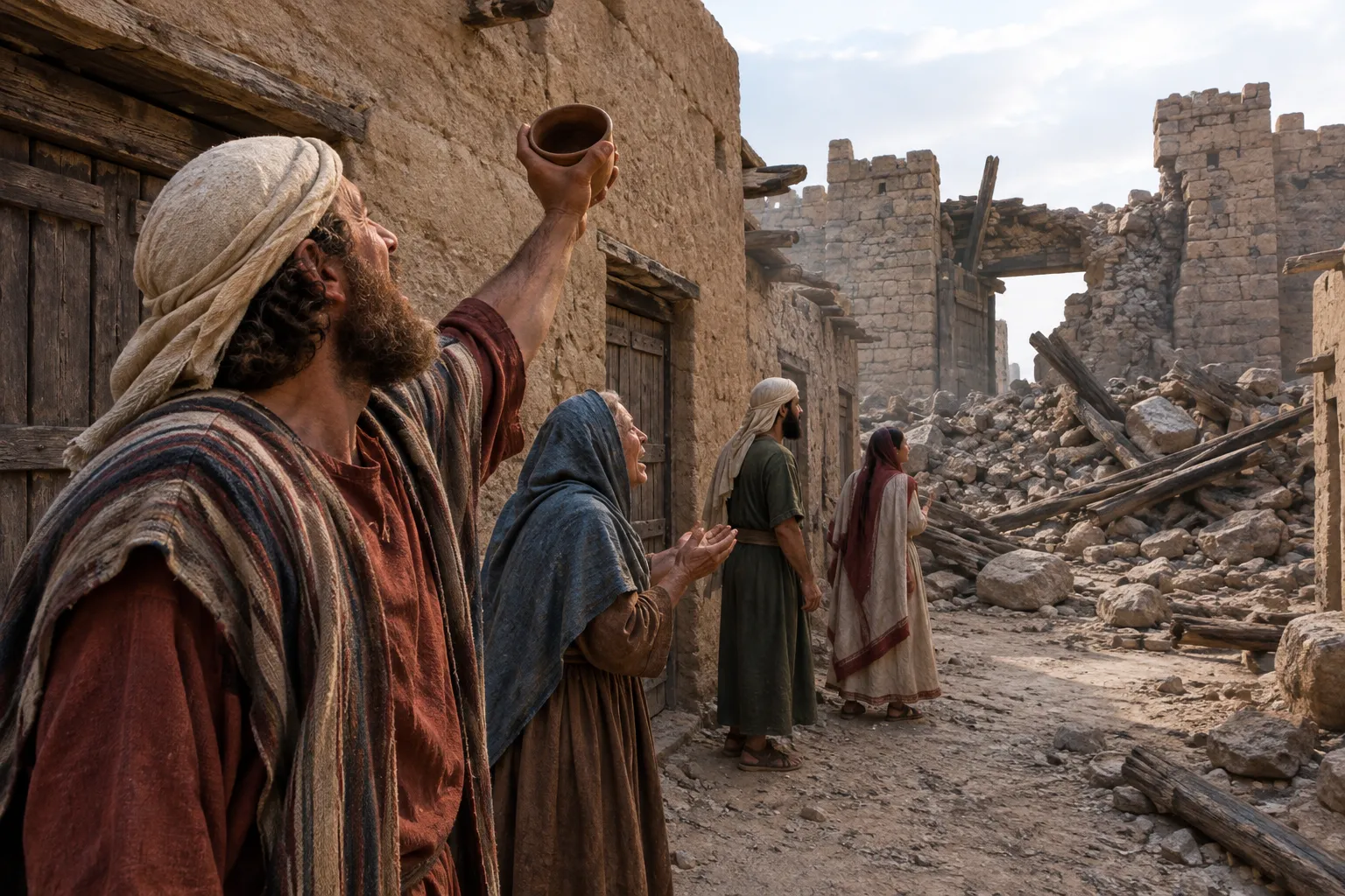 The city of chaos shattered (Isaiah 24:10–12)