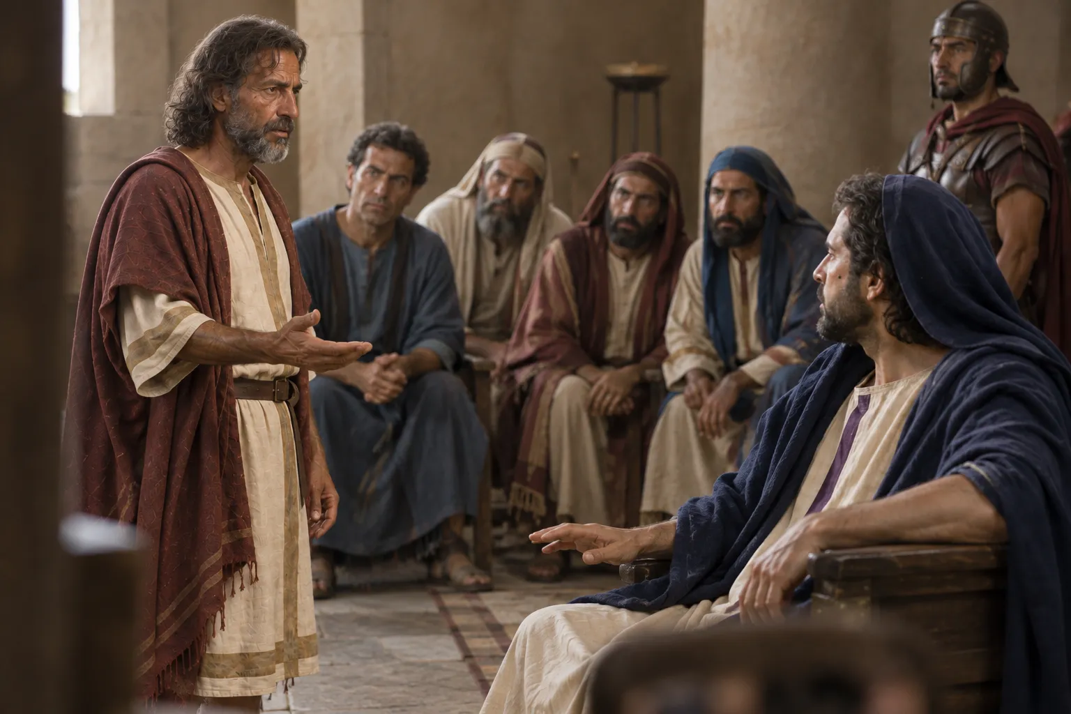 Paul makes his defense (Acts 24:10–21)