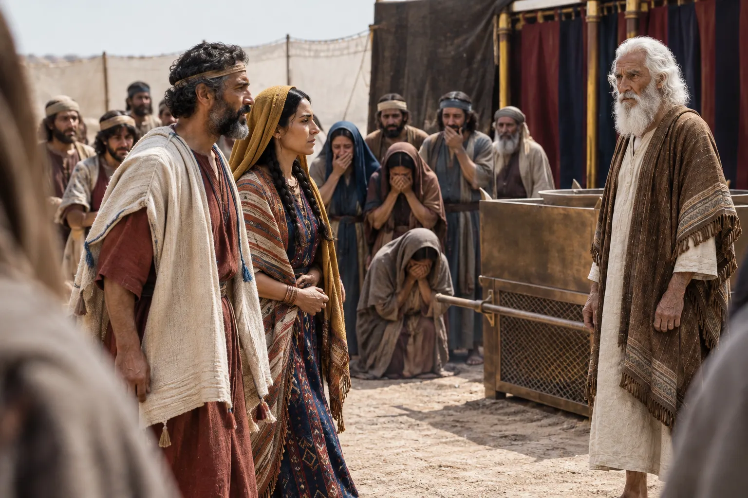 A defiant arrival amid mourning (Numbers 25:6)