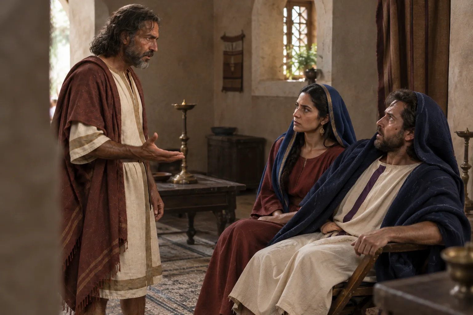 Felix becomes frightened (Acts 24:24–25)