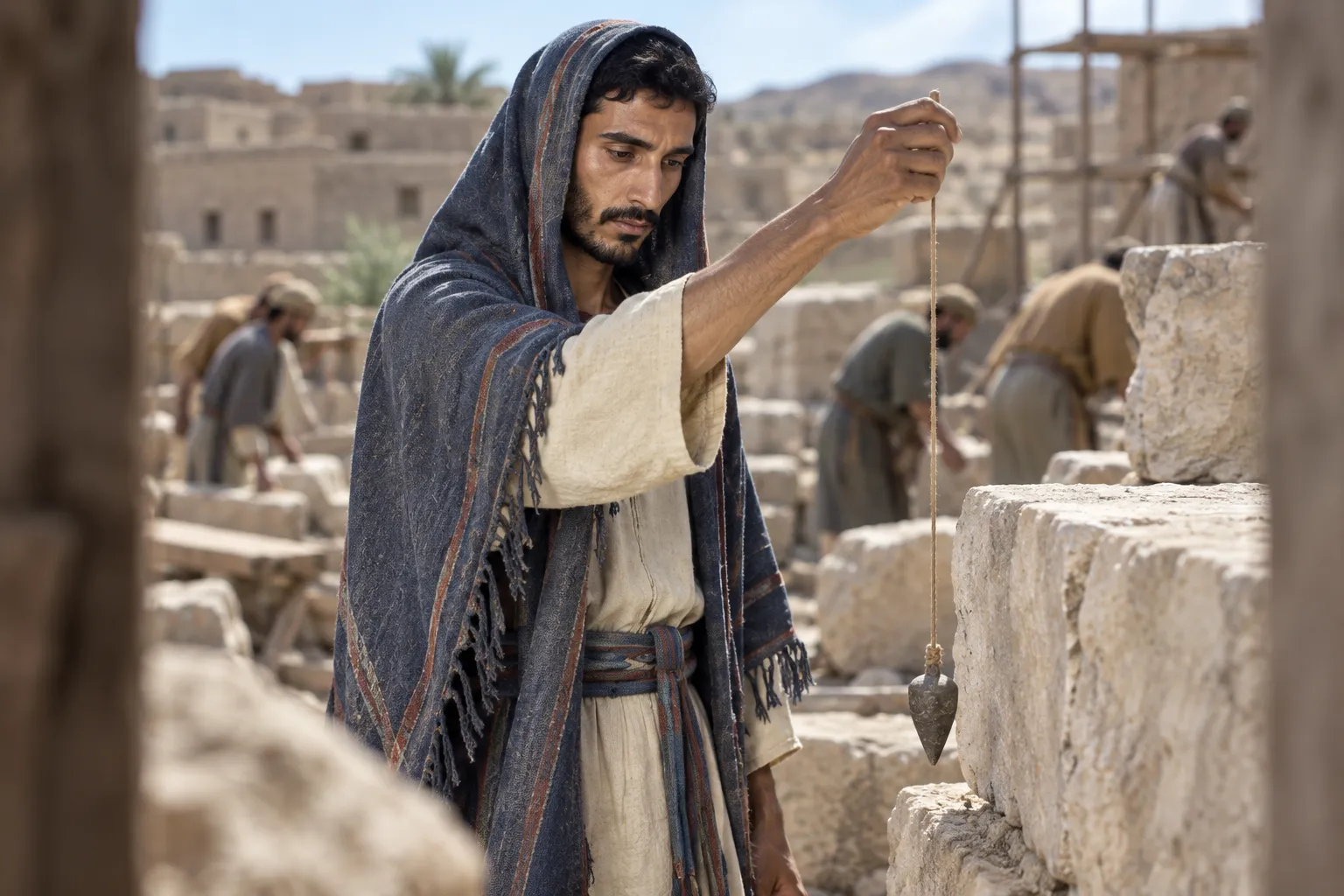 The plumb line in Zerubbabel’s hand (Zechariah 4:8–10)