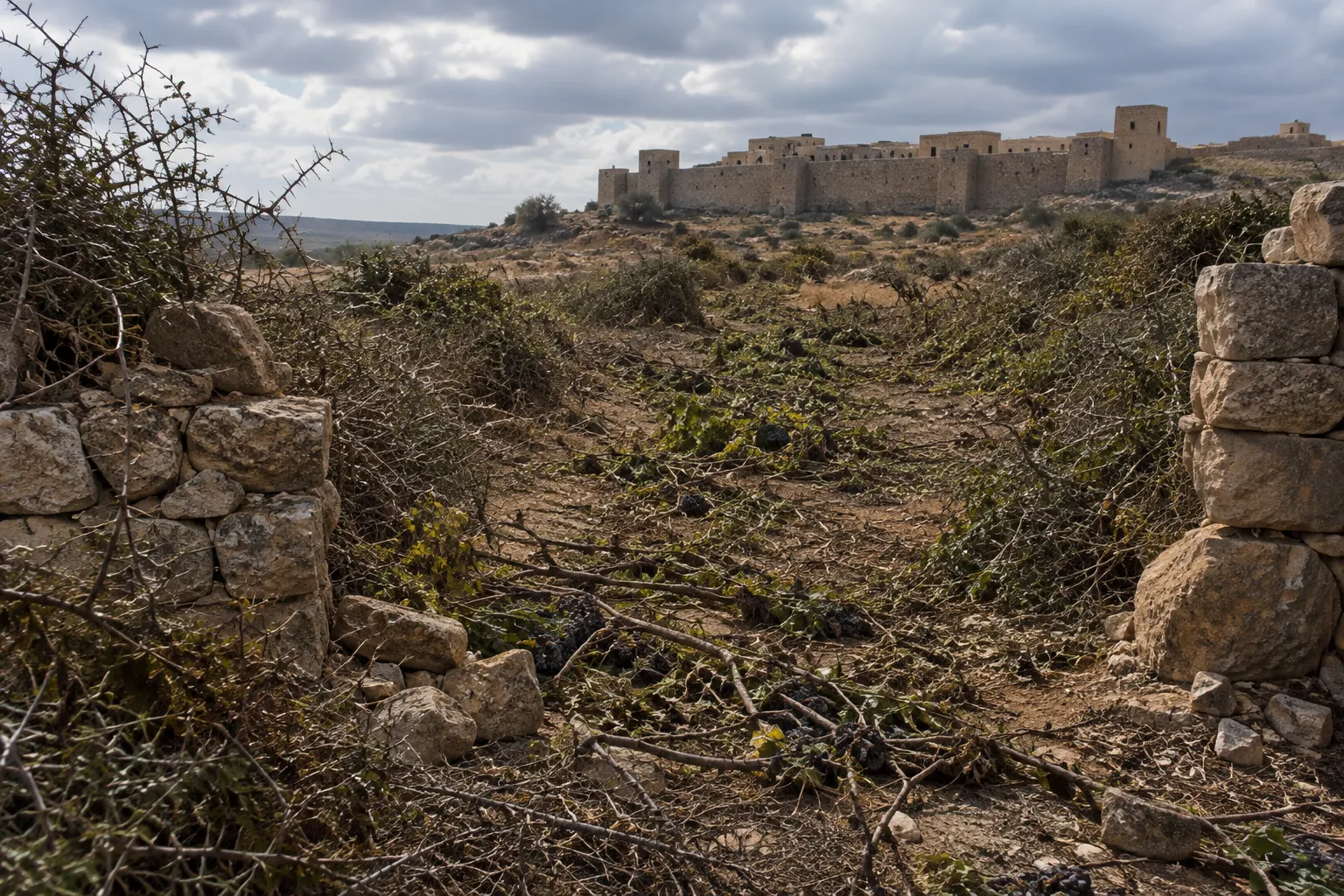 The vineyard abandoned to ruin (Isaiah 5:5–6)
