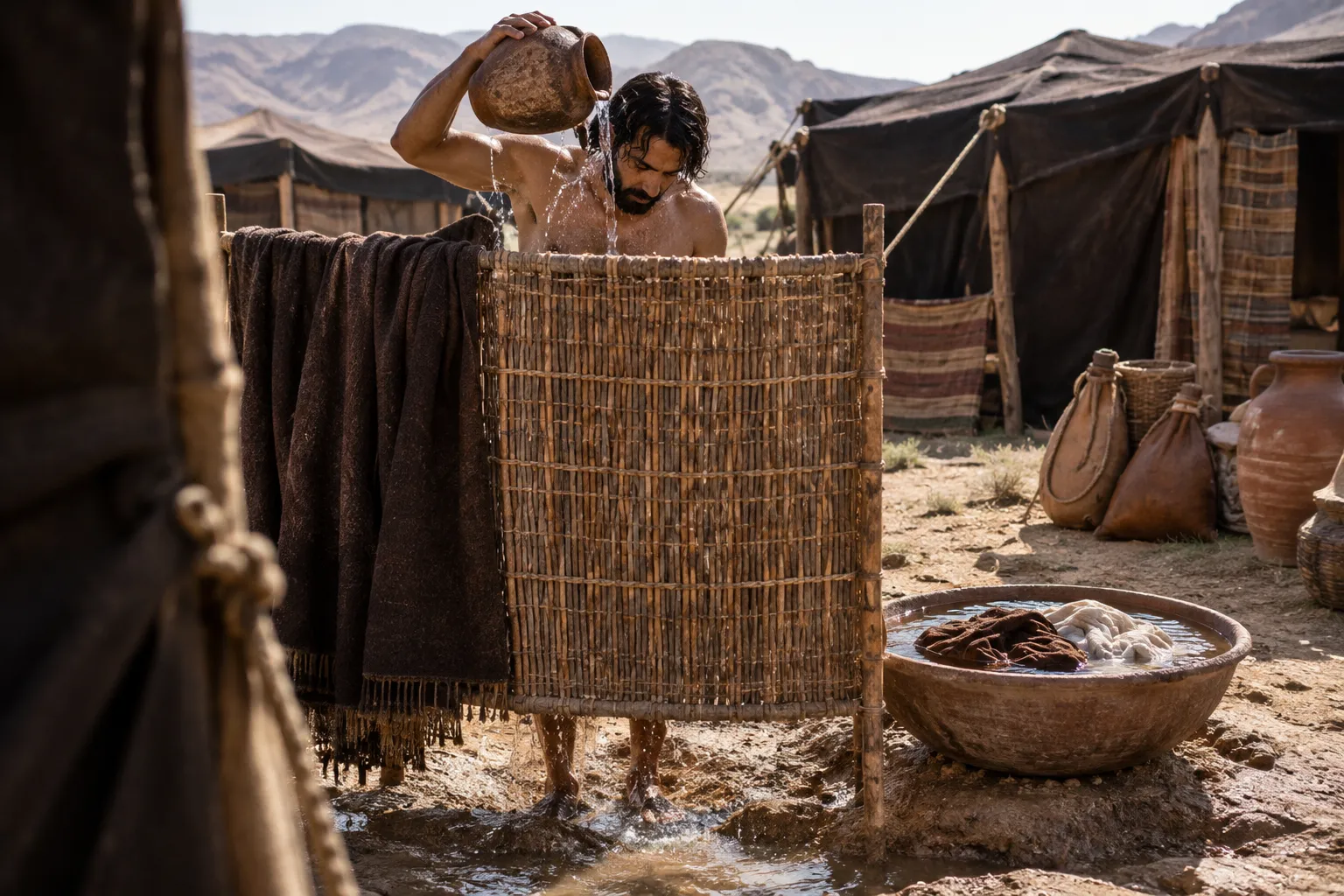 The cleansing bath (Leviticus 15:13)