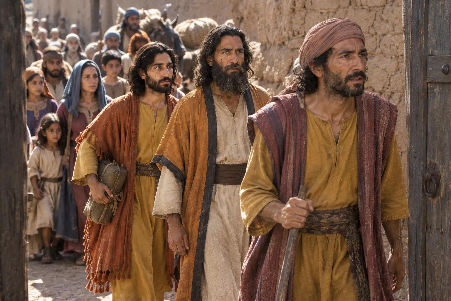 The remnant arrives at Tahpanhes (Jeremiah 43:4–7)