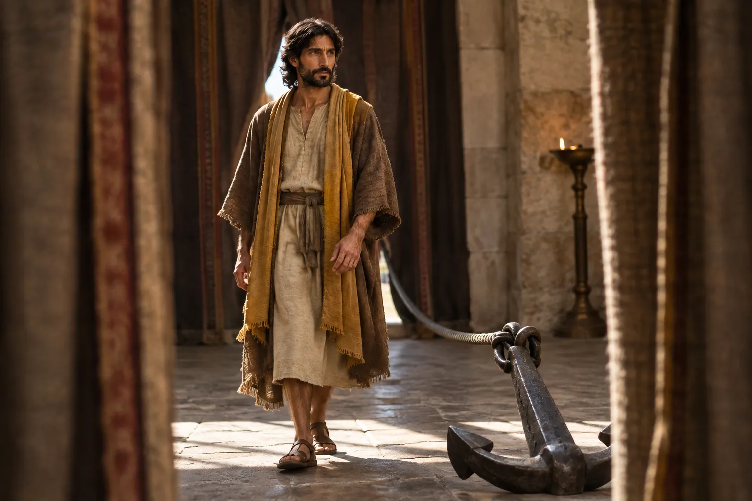 Hope anchored behind the curtain (Hebrews 6:19–20)