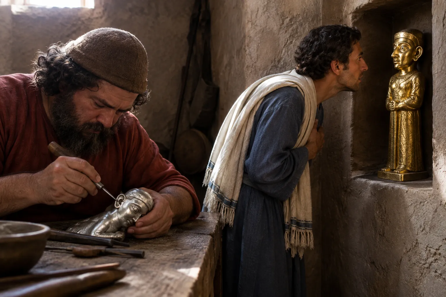 Handmade images without sight, hearing, or breath (Psalms 135:15–18)