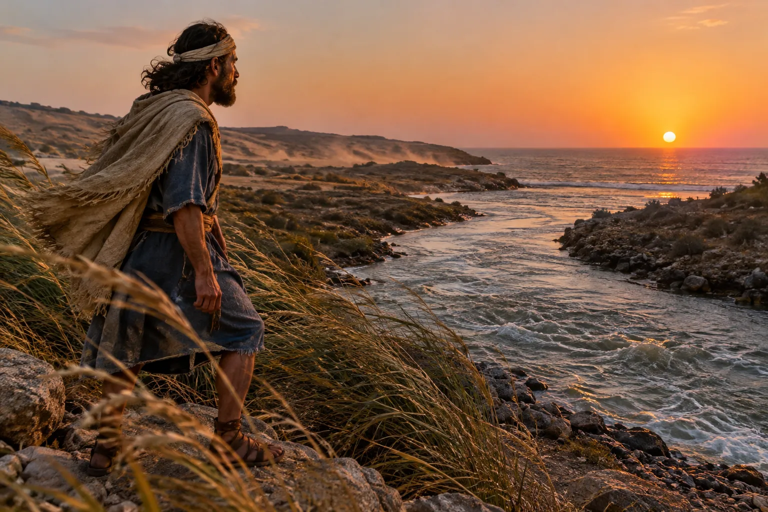 River, Wind, and Setting Sun (Ecclesiastes 1:5–7)