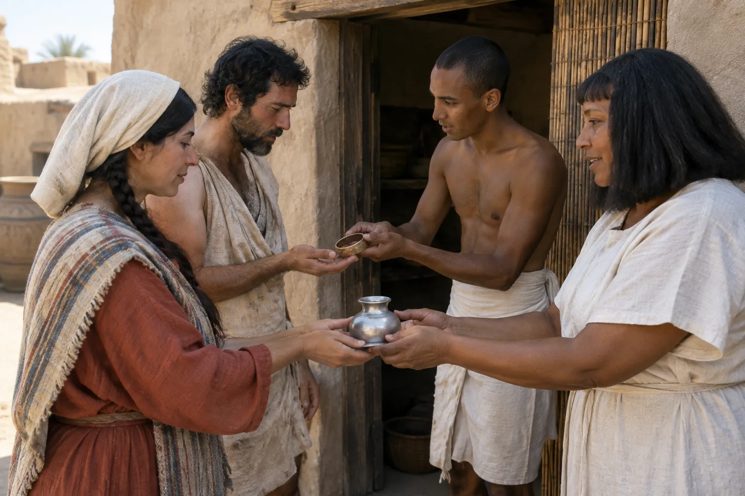 The Egyptians favor their Hebrew neighbors (Exodus 11:2–3)