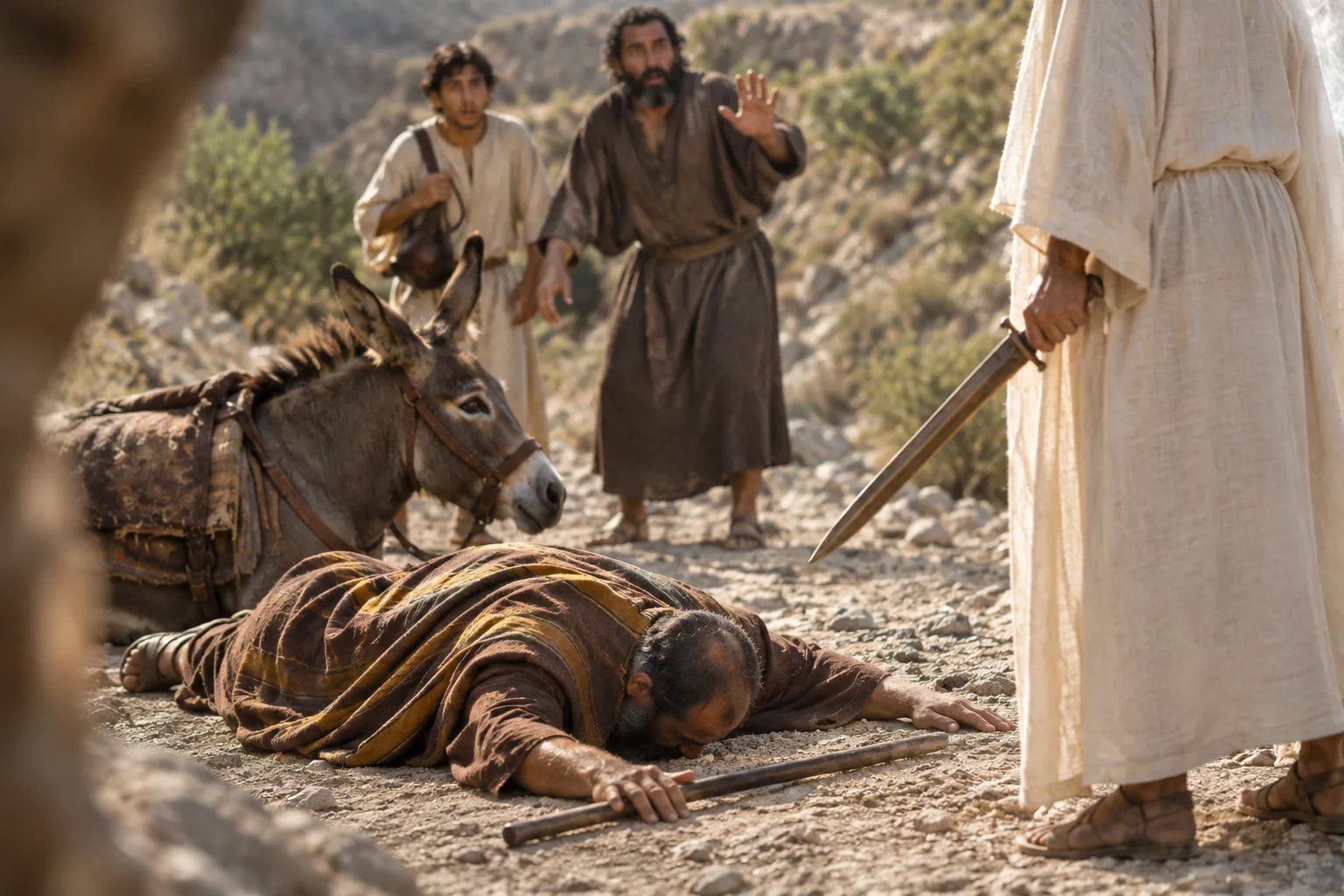 Balaam Sees the Angel (Numbers 22:31–35)