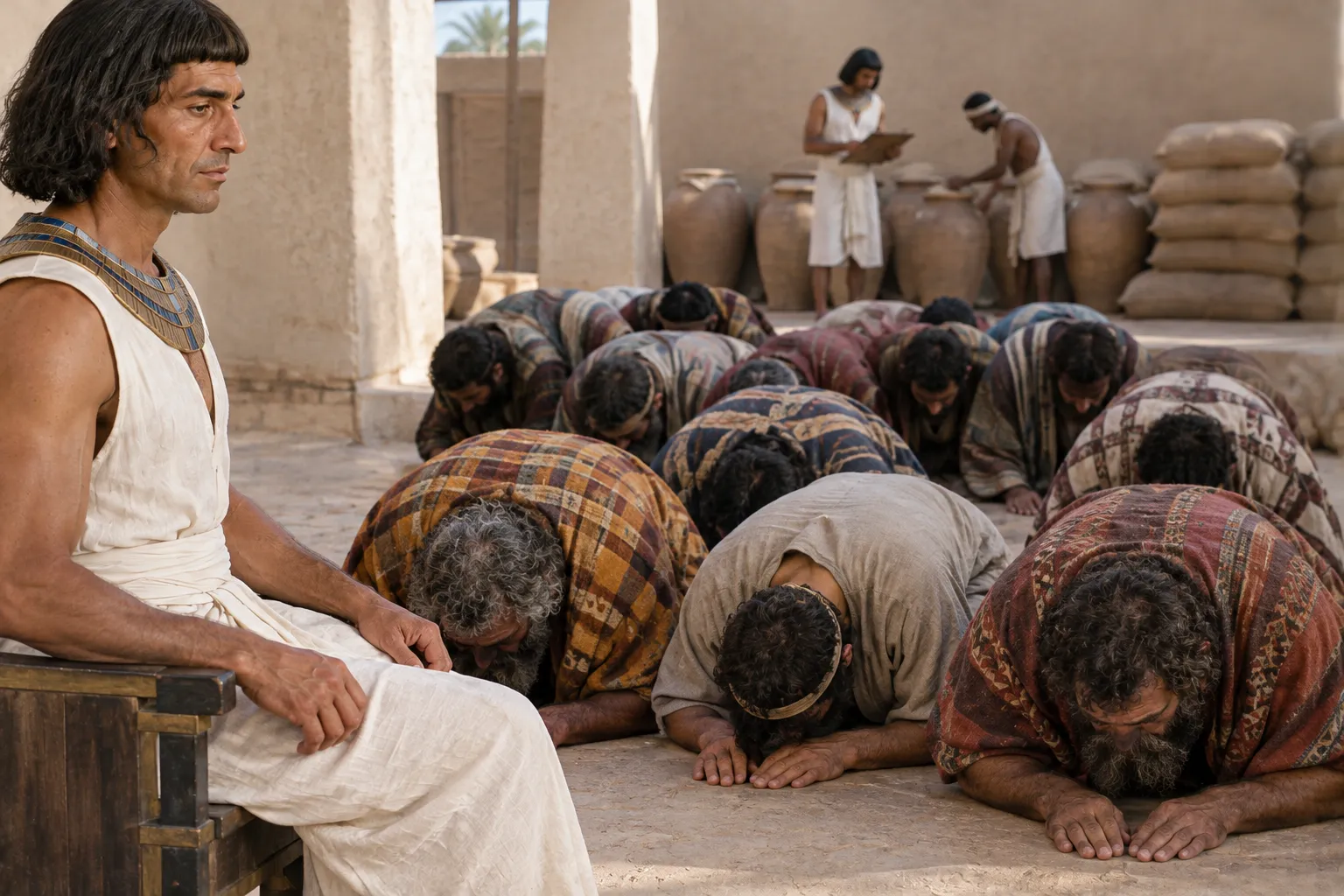 The Ten Brothers Bow Before Joseph (Genesis 42:6–8)
