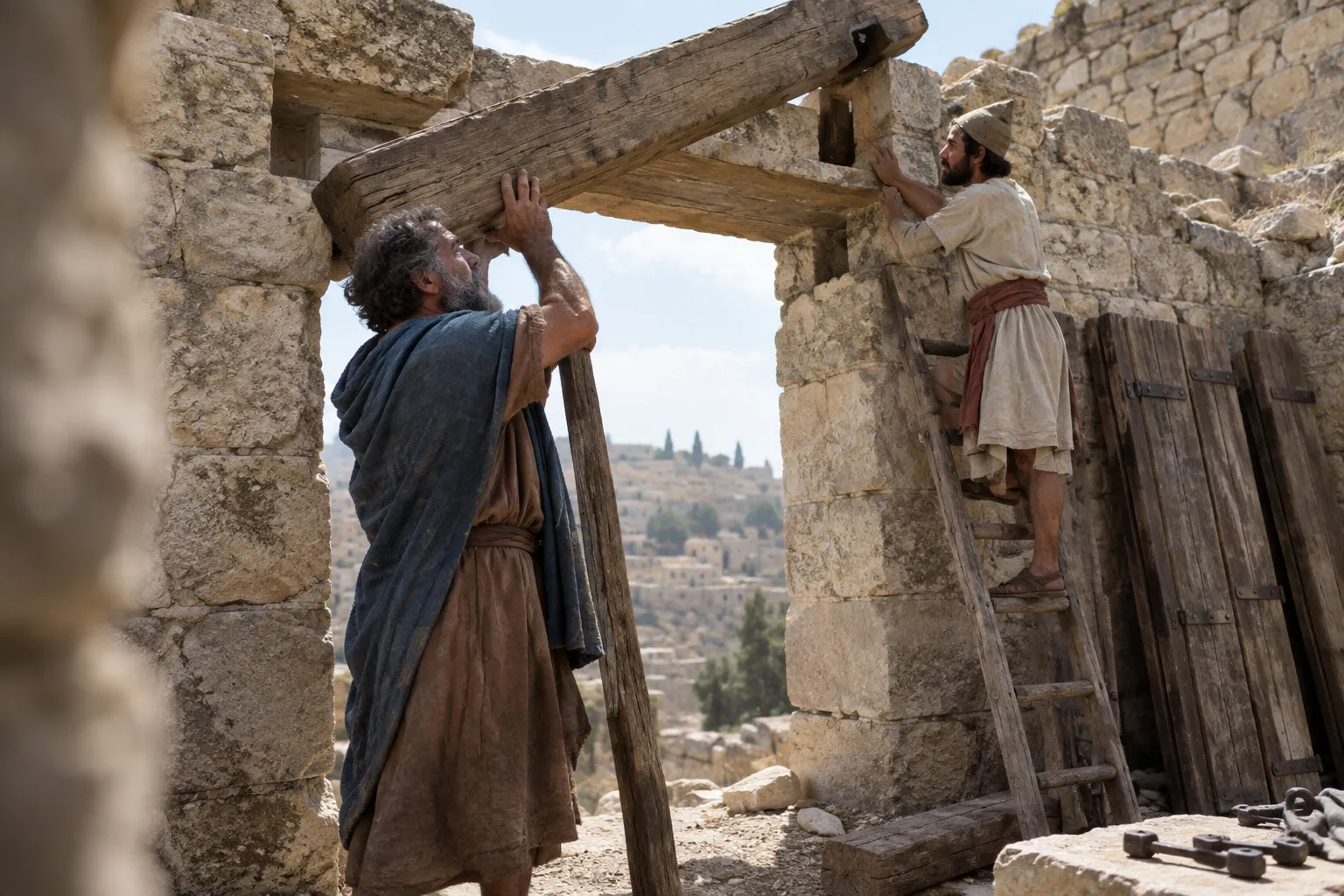 Framing the Fish Gate (Nehemiah 3:3)