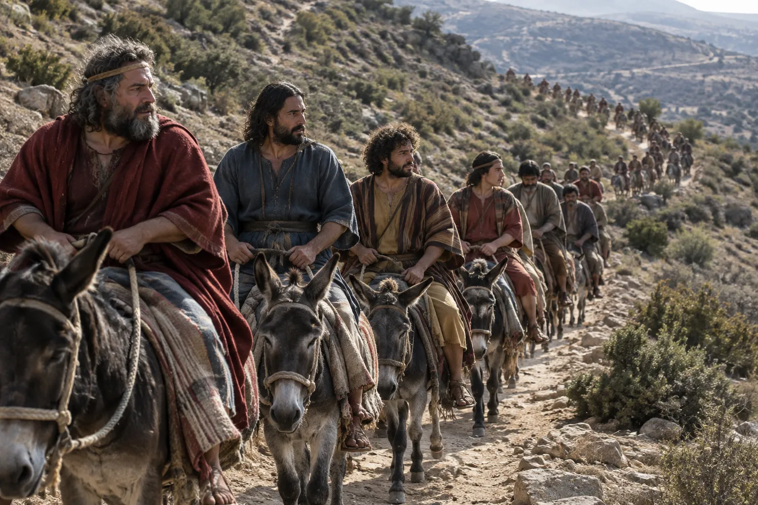Abdon’s descendants ride seventy donkeys (Judges 12:13–14)