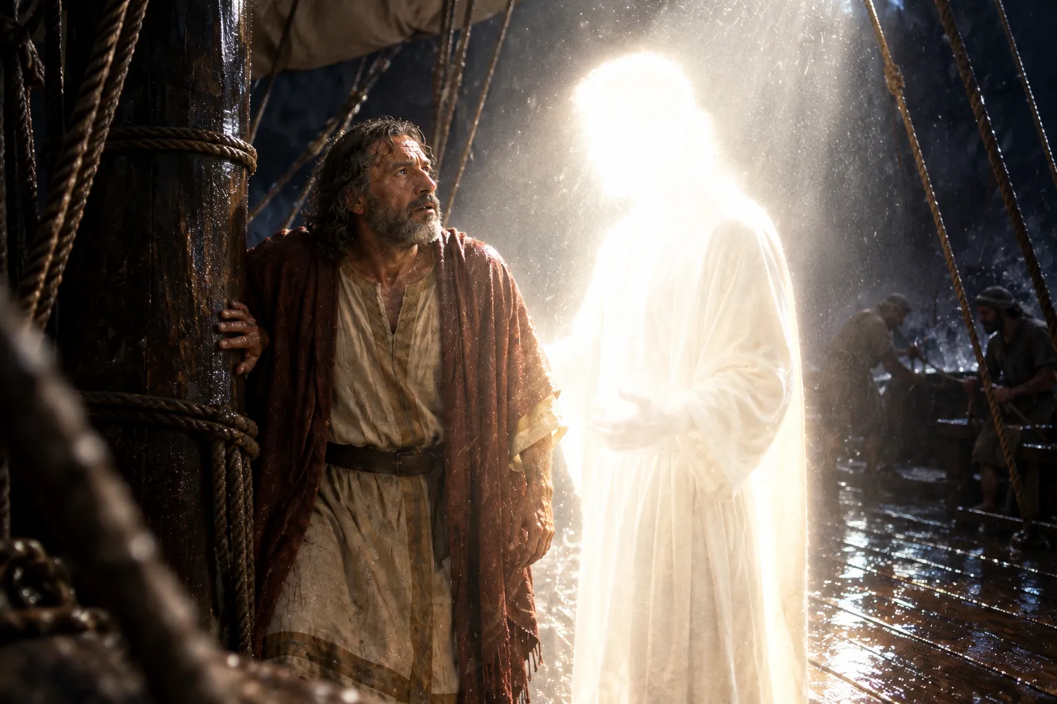 The angel beside Paul (Acts 27:23–24)