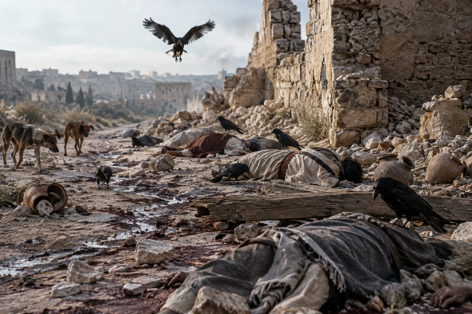 No One to Bury the Dead (Psalms 79:2–3)