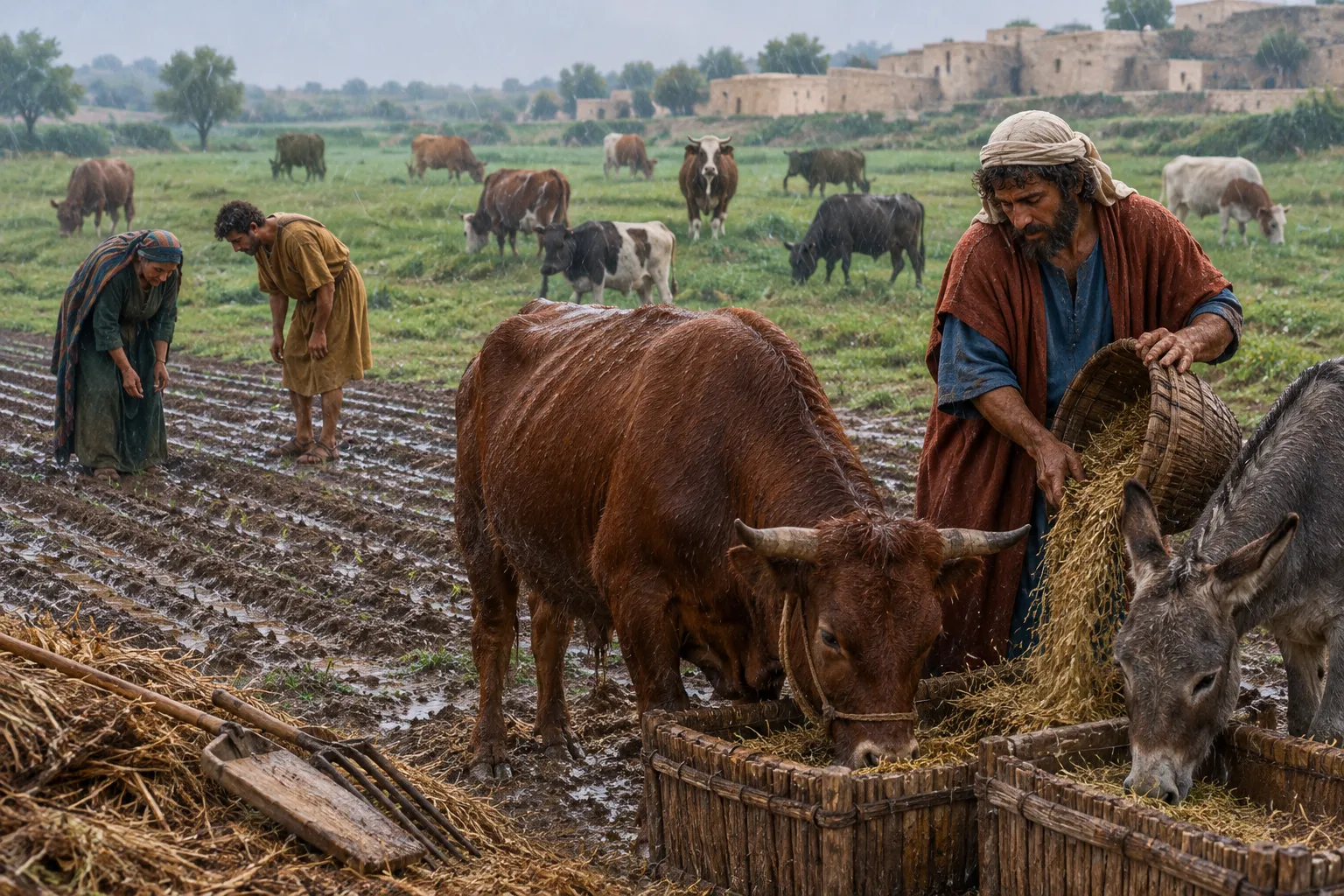 Rain for the seed (Isaiah 30:23–24)