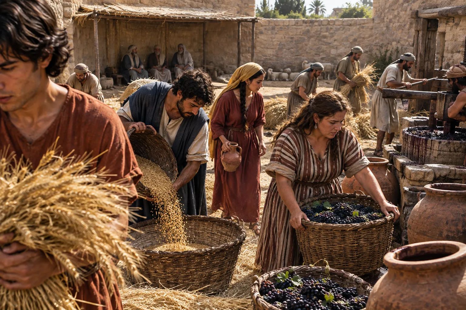 The restored people flourish (Zechariah 9:16–17)