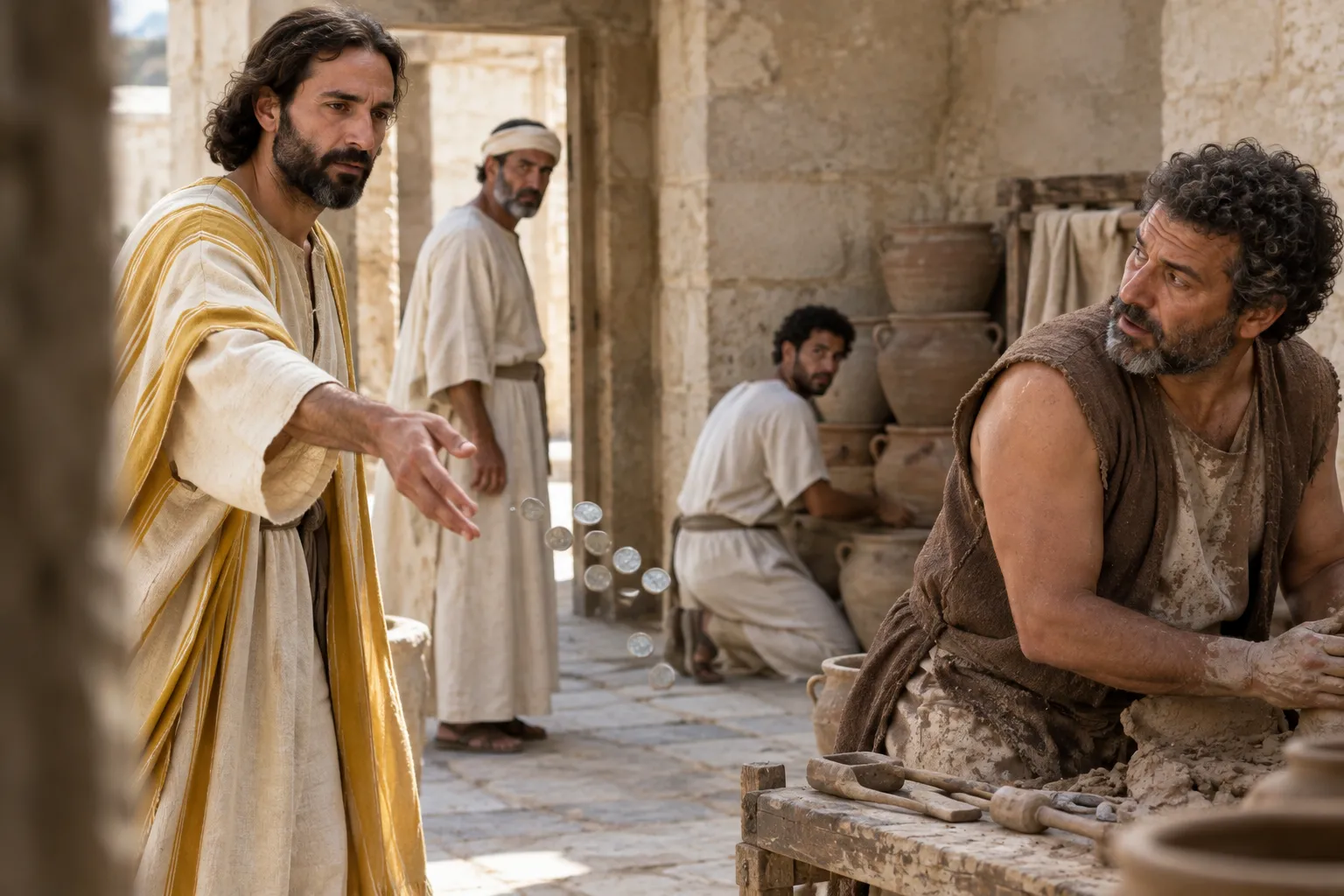 Thrown to the potter (Zechariah 11:12–13)