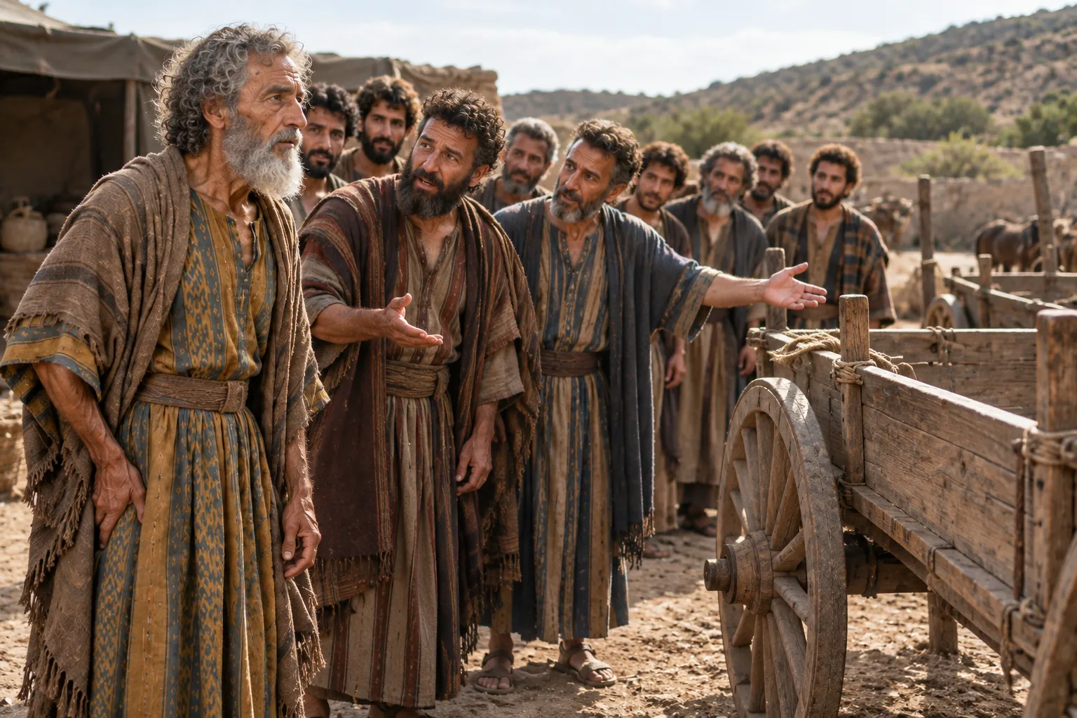 Jacob Sees the Wagons (Genesis 45:25–28)