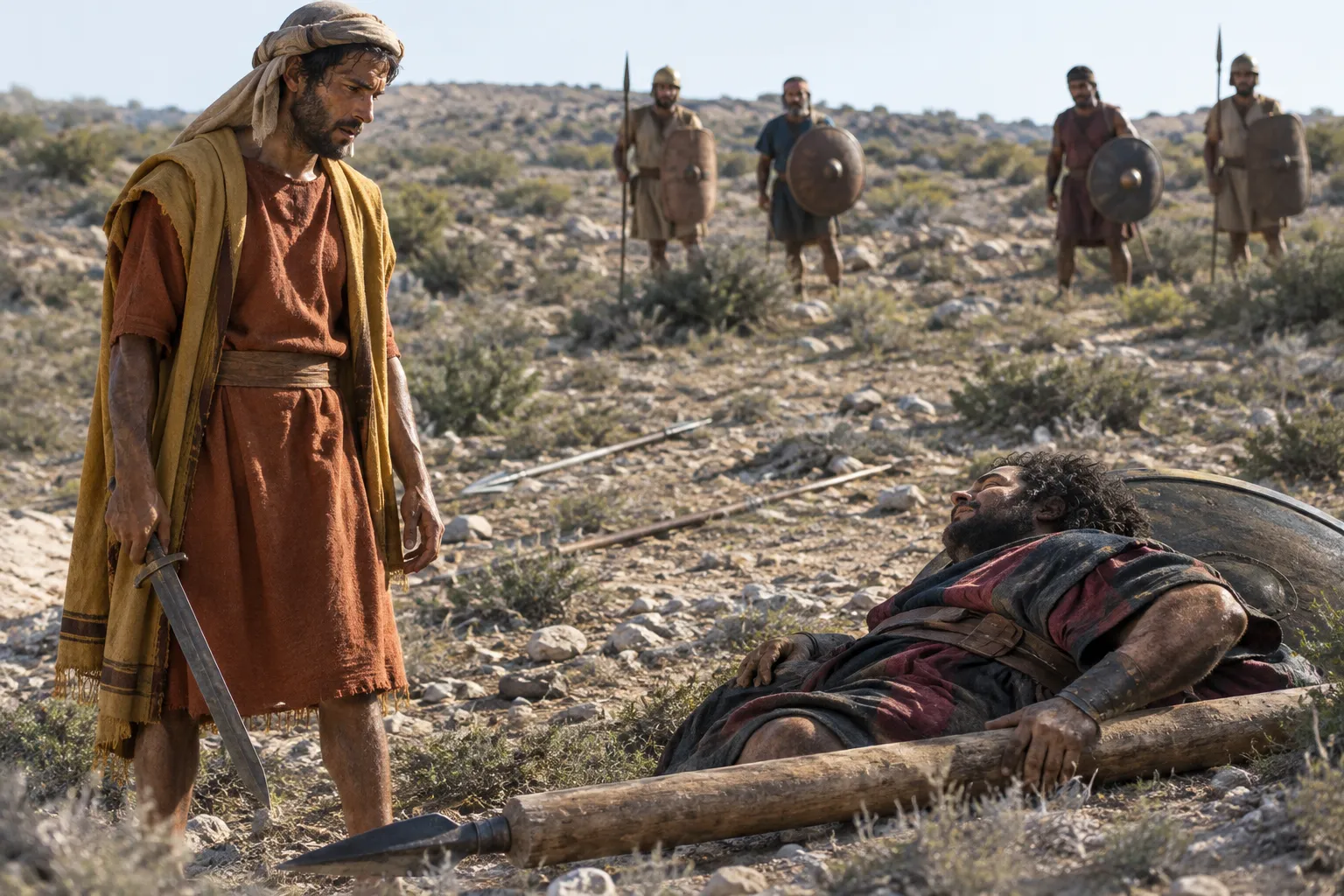 Elhanan Defeats Lahmi (1 Chronicles 20:5)