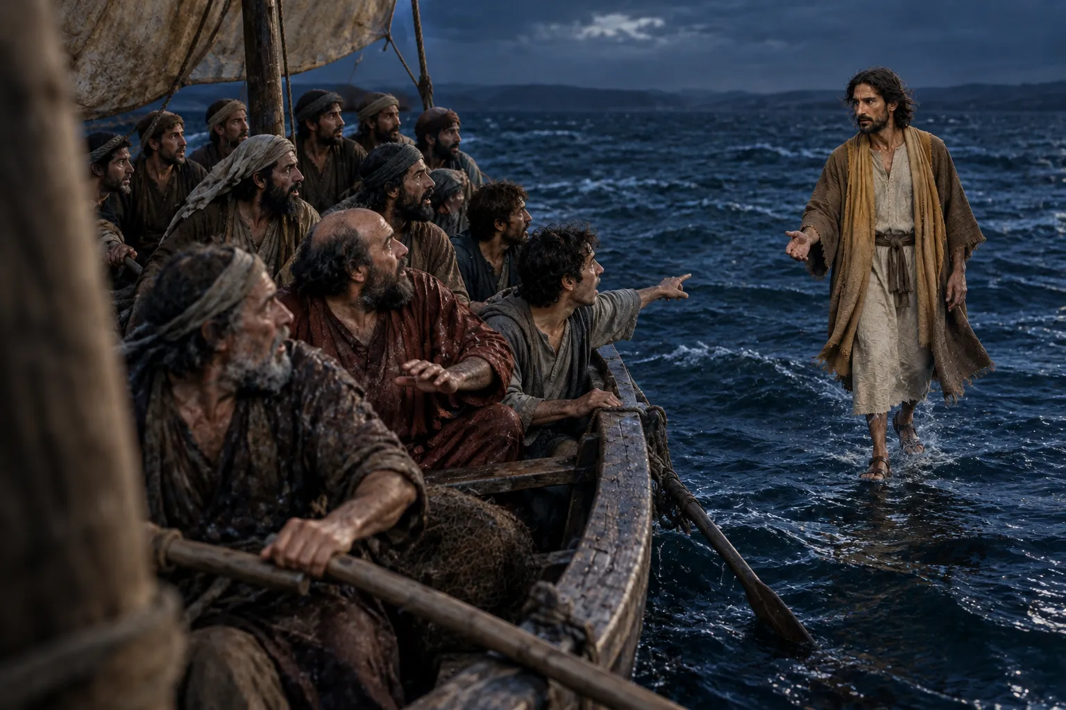 Jesus Walks on the Sea (Mark 6:47–50)