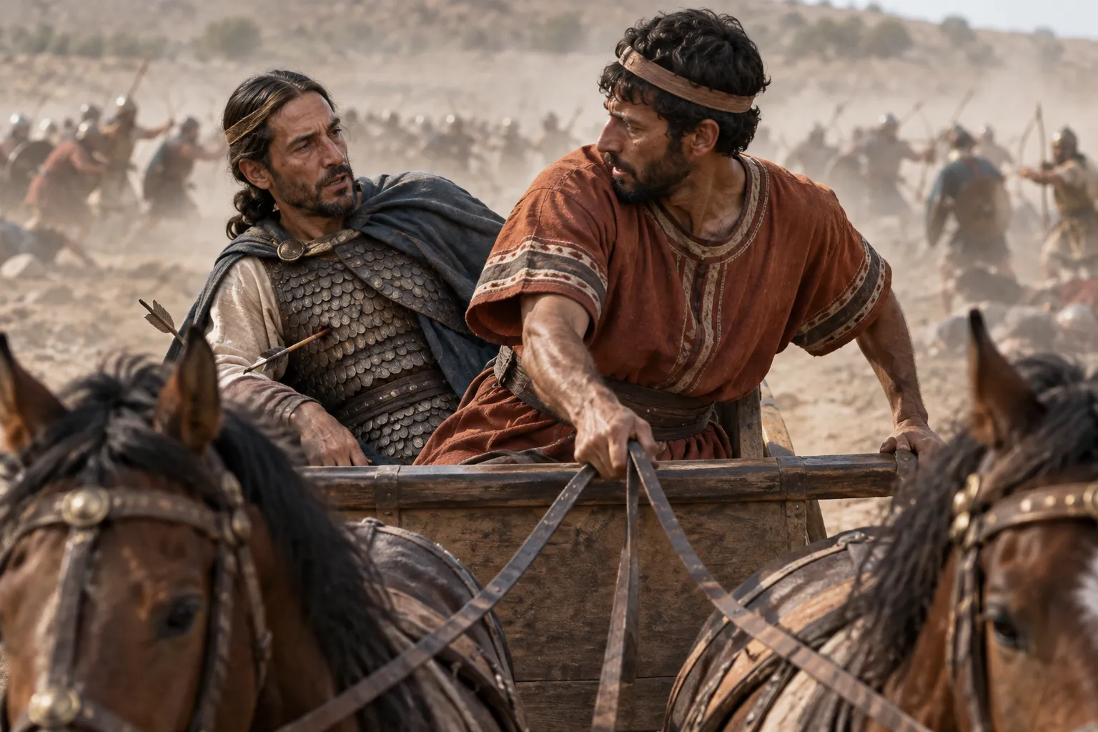 Ahab Wounded in His Chariot (1 Kings 22:34–35)
