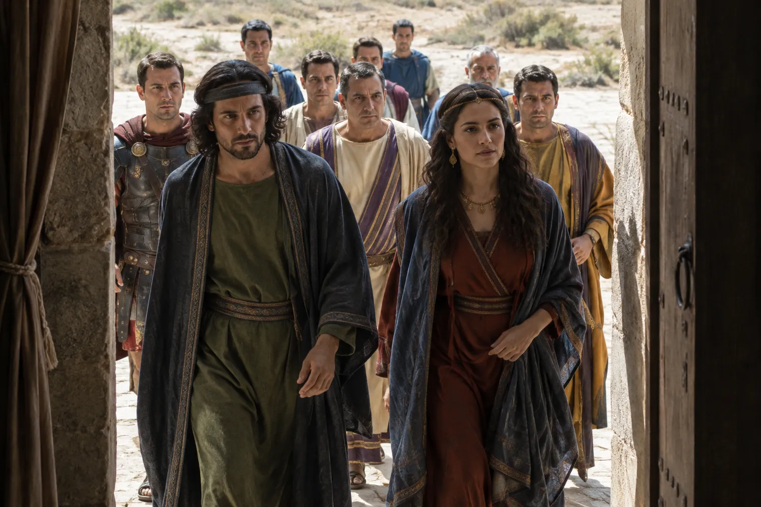 Agrippa and Bernice enter with pomp (Acts 25:13–23)