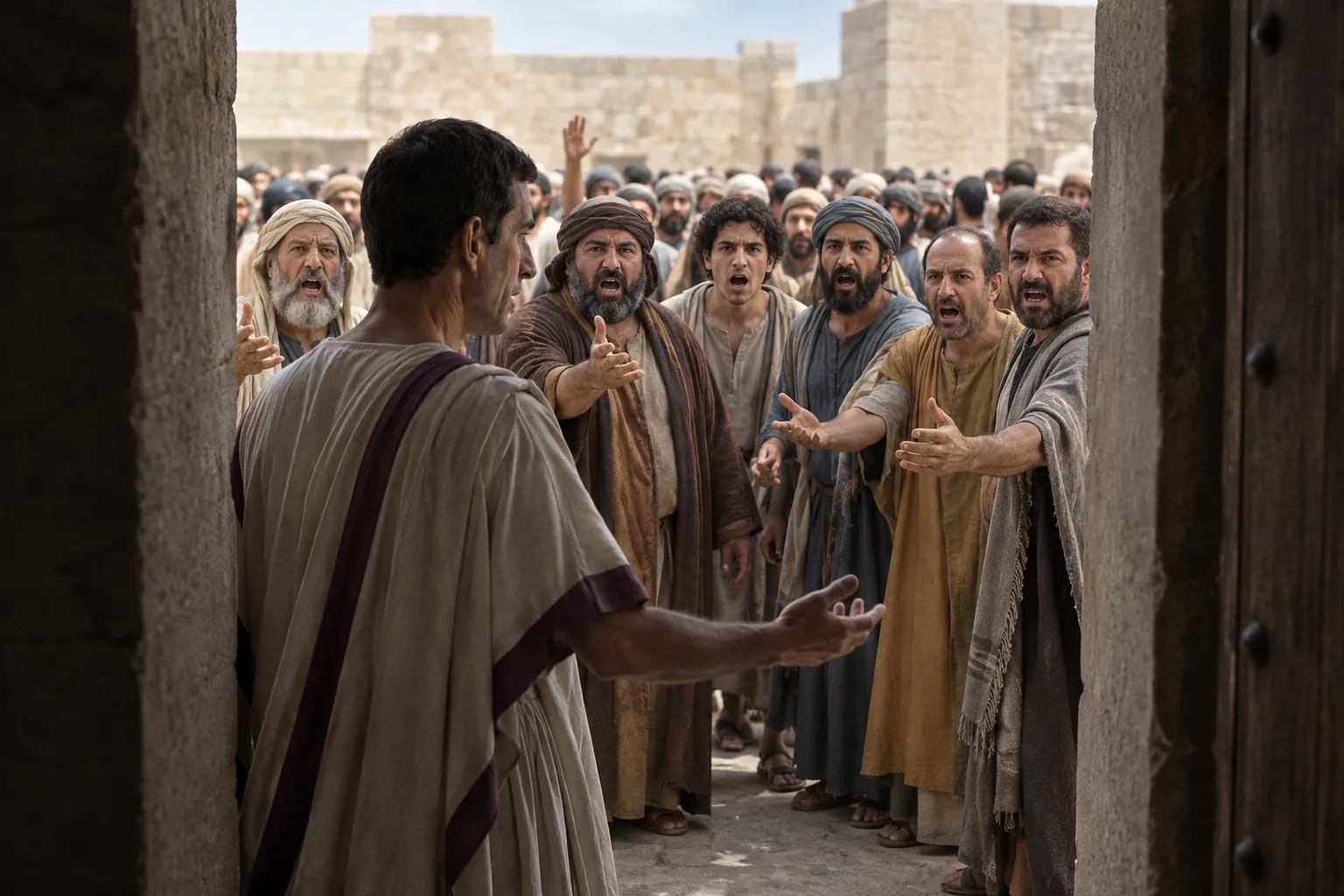 The accusers demand Barabbas (John 18:38–40)