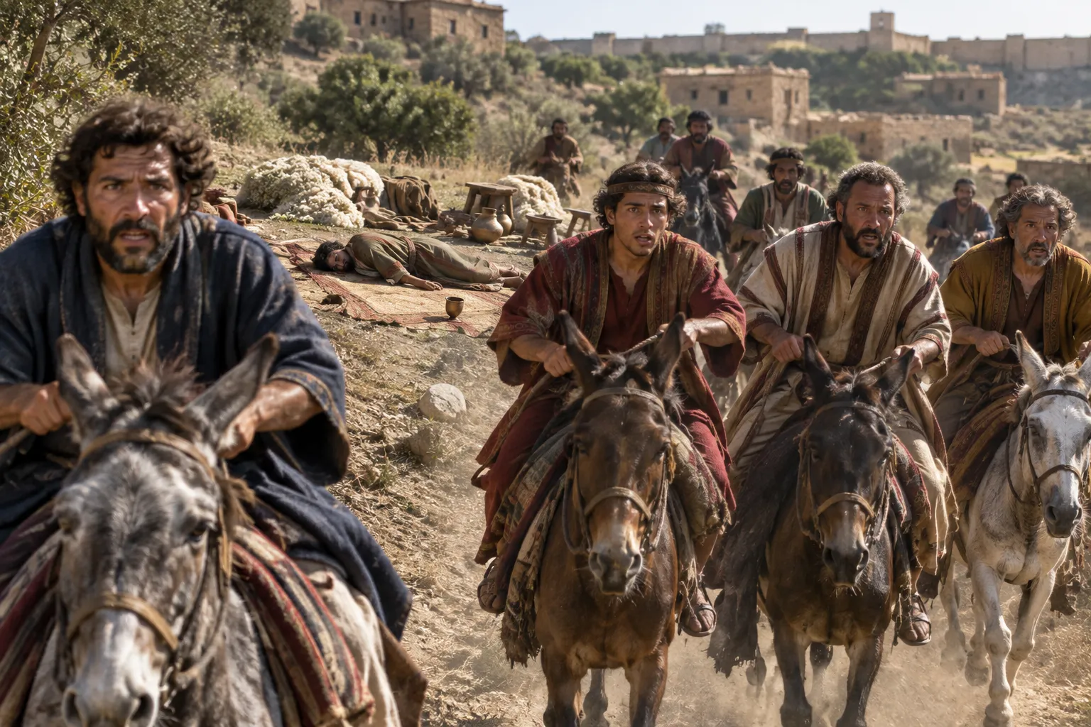 The royal sons flee Baal-hazor (2 Samuel 13:29)