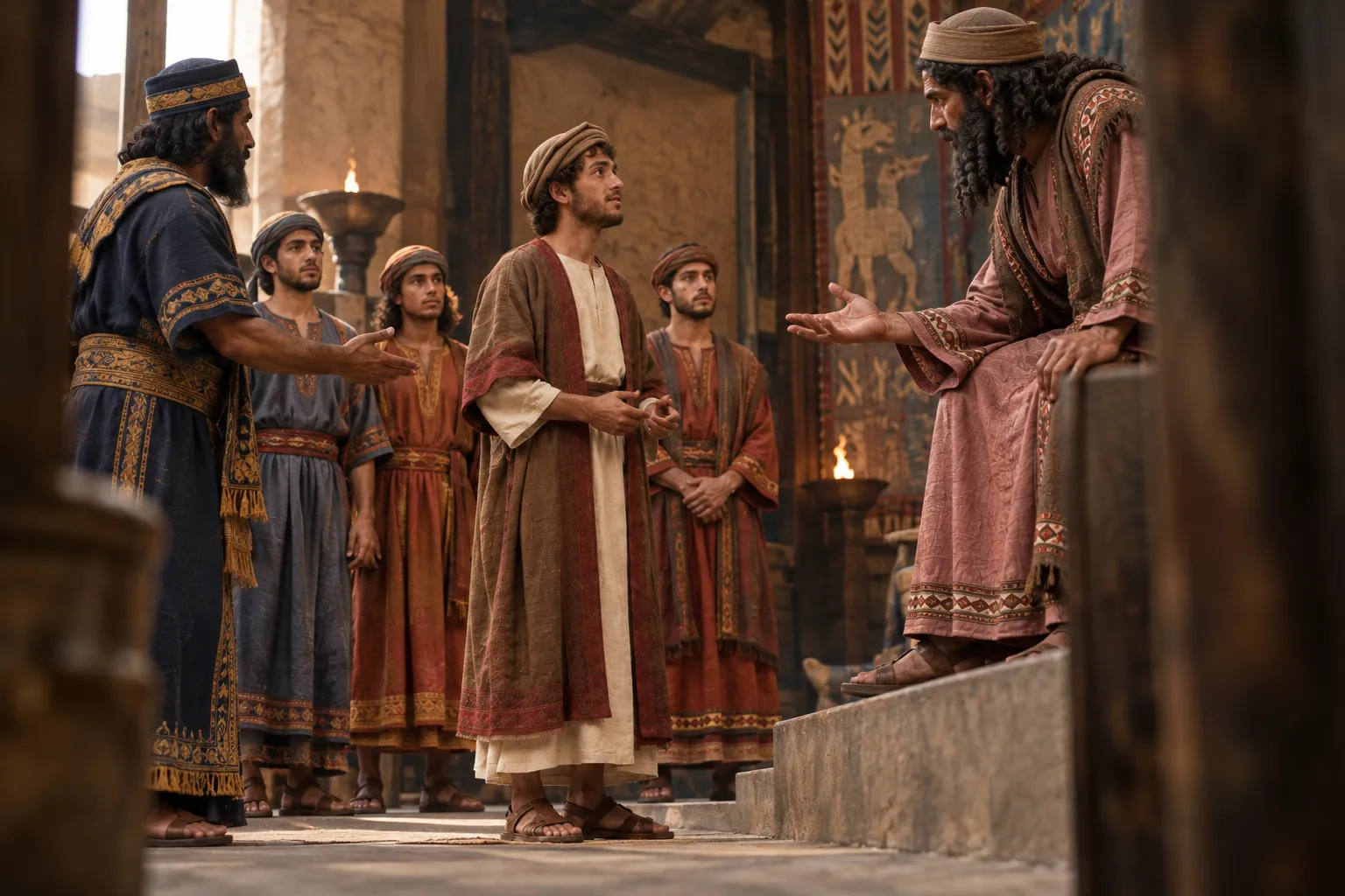 The Four Presented to the King (Daniel 1:18–20)