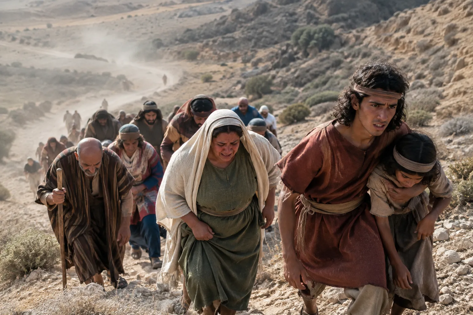 Weeping on the slope of Luhith (Isaiah 15:4–5)