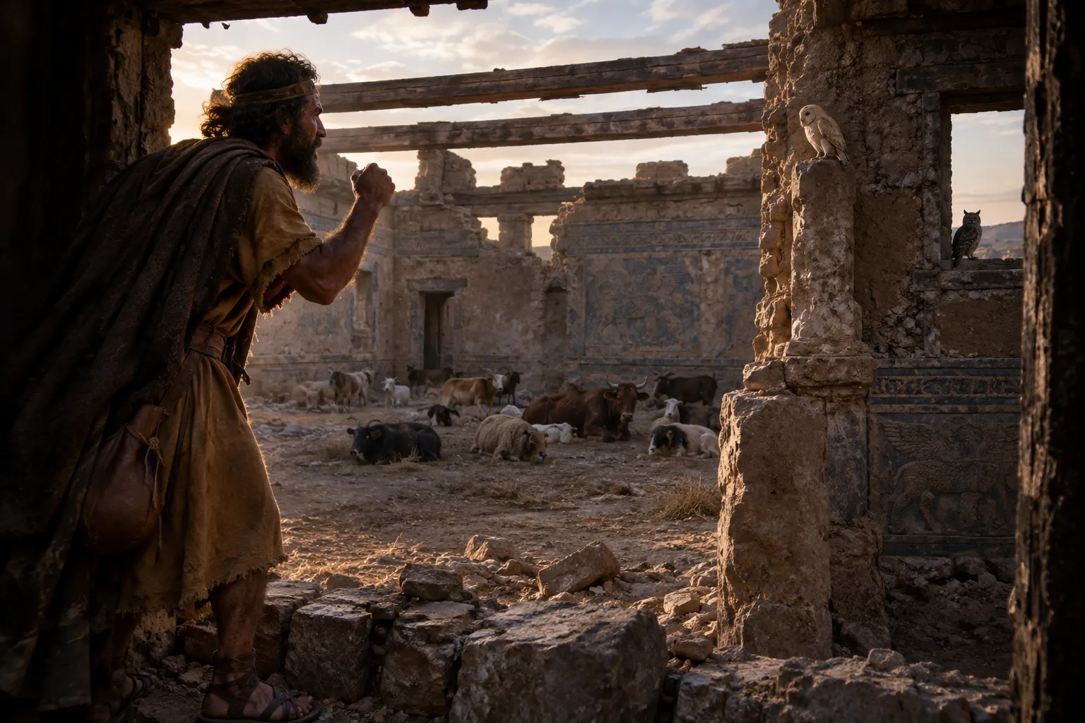 Nineveh Becomes a Resting Place for Beasts (Zephaniah 2:13–15)