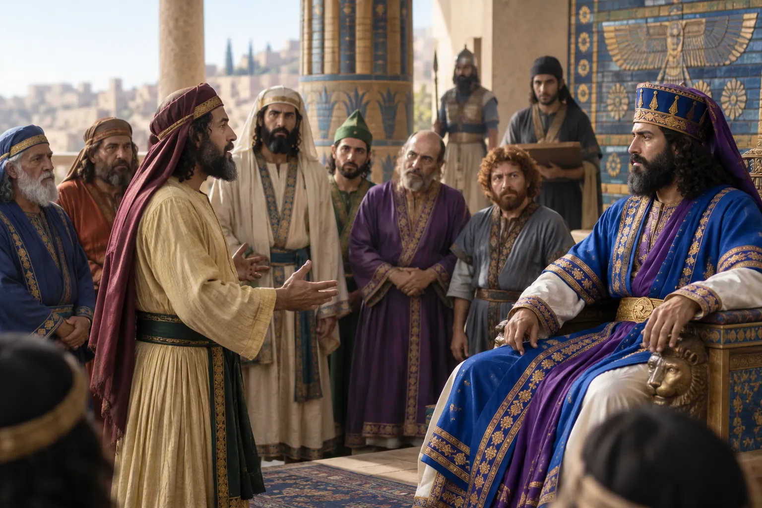 Memucan advises the king (Esther 1:13–21)