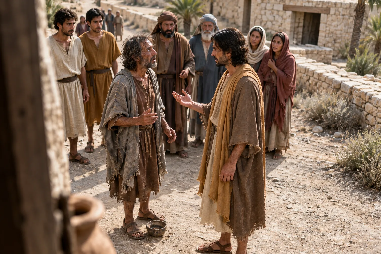 The Blind Man Receives His Sight (Luke 18:40–43)