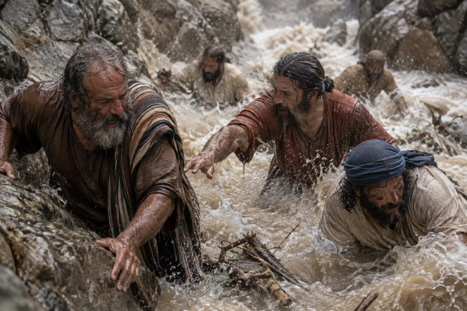 The torrent would have overwhelmed us (Psalms 124:4–5)
