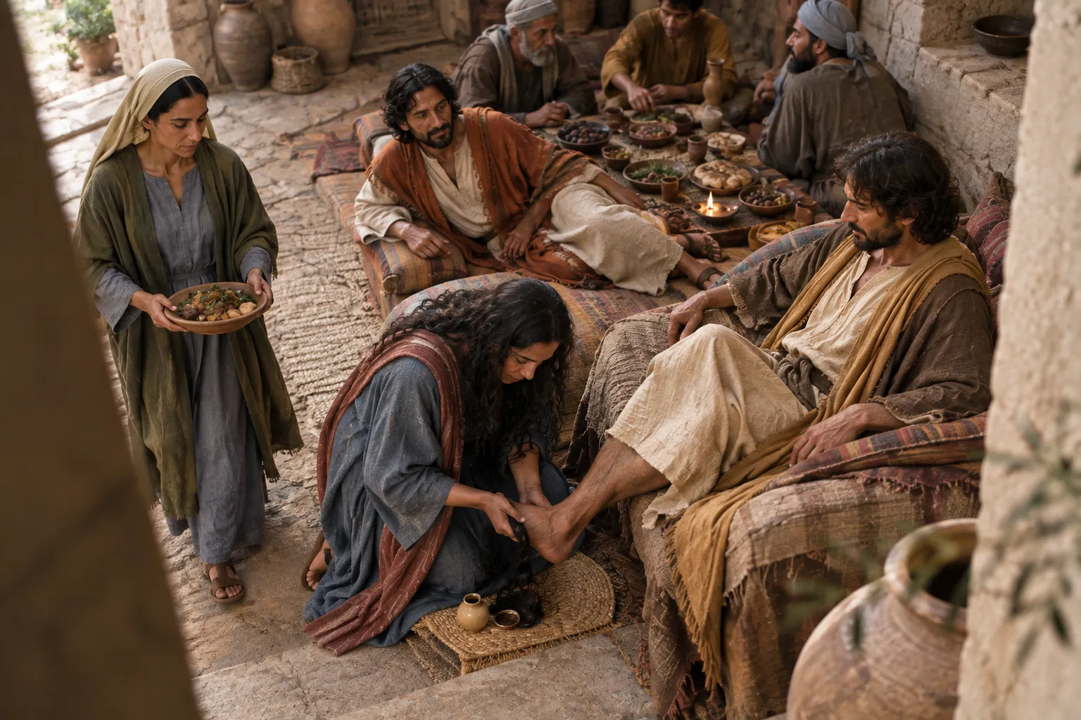 Mary Anoints Jesus at Bethany (John 12:1–3)