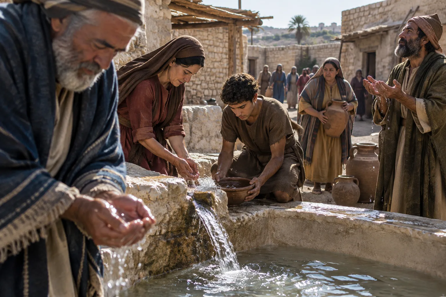 A fountain opened for cleansing (Zechariah 13:1)