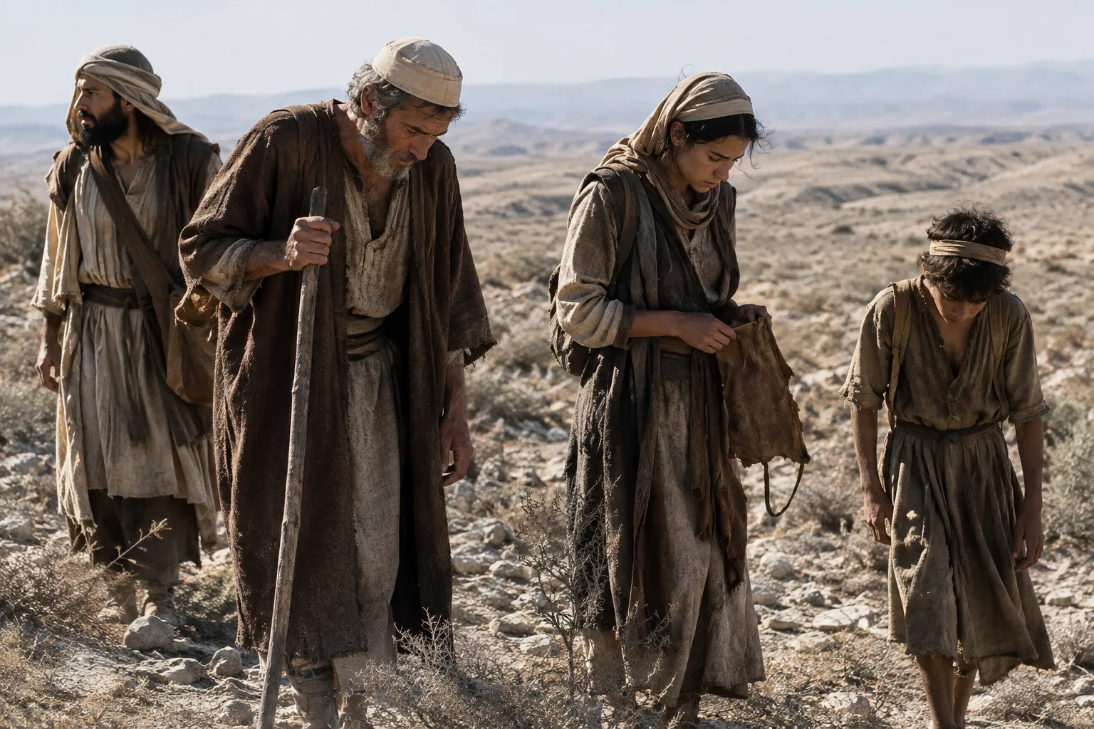 Wanderers in the wasteland (Psalms 107:4–6)